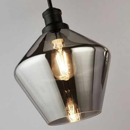 Searchlight - Висящ полилей MIA 3xE27/60W/230V черен