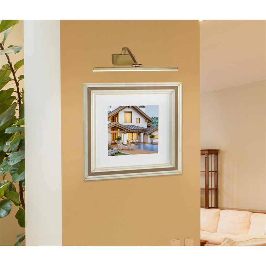 Searchlight - LED Лампа за картина LED/12W/230V златиста