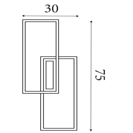 Searchlight - Димируема LED таванна лампа OVALOID LED/40W/230V 3000K 30x75 см