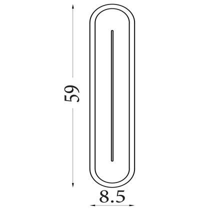 Searchlight - LED Димируемо стенно осветително тяло COUPER LED/25W/230V 3000K месинг