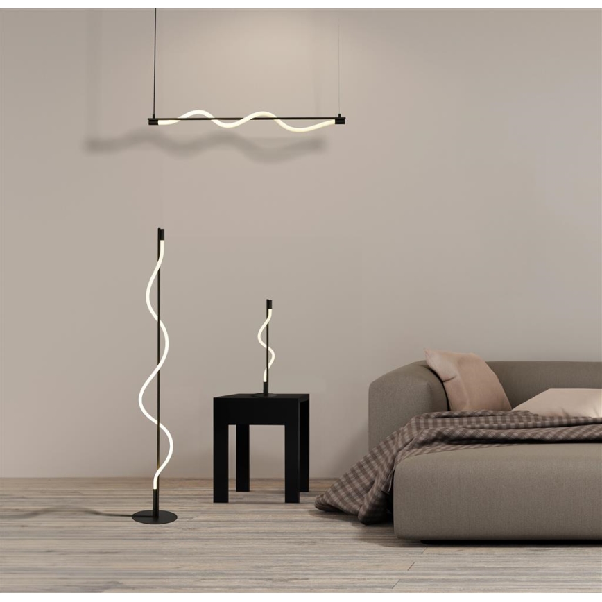 Searchlight - LED полилей на кабел SERPENT LED/15W/230V черен