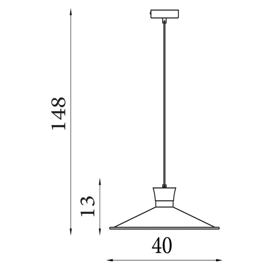 Searchlight - Полилей на кабел BALHAM 1xE27/60W/230V