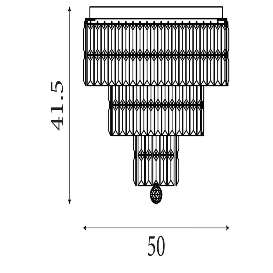 Searchlight - Таванно осветително тяло за баня EMPIRE 6xE14/60W/230V IP44