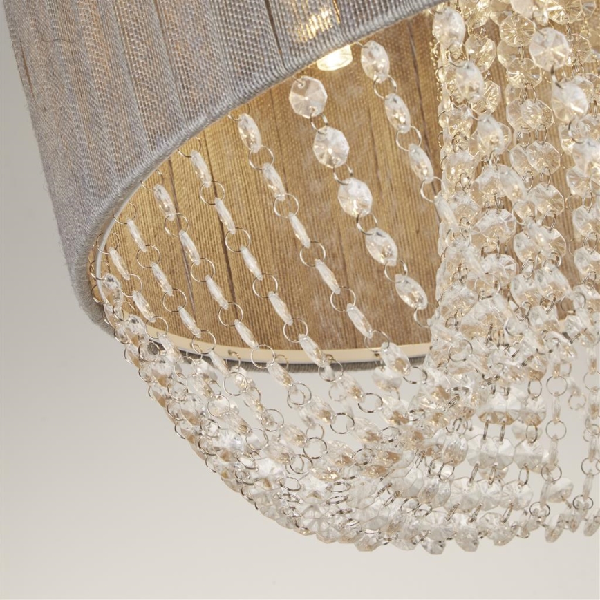 Searchlight - Таванно осветително тяло BELLANO 5xG9/7W/230V, Ø 50 см, сиво