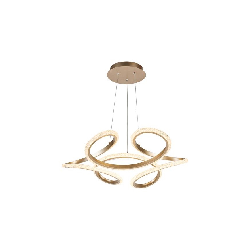 Searchlight - LED димируема висяща лампа на кабел DOODLE LED/40W/230V месинг