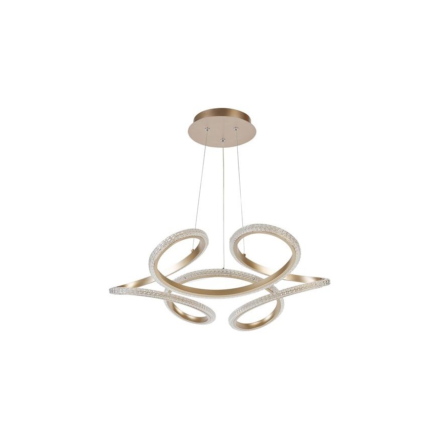 Searchlight - LED димируема висяща лампа на кабел DOODLE LED/40W/230V месинг