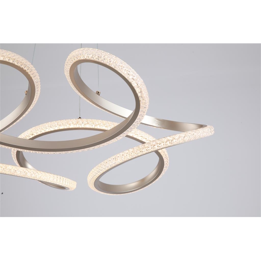 Searchlight - LED димируема висяща лампа на кабел DOODLE LED/40W/230V месинг