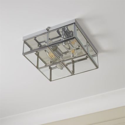 Searchlight - Плафон FLUSH 2xE14/40W/230V лъскав хром