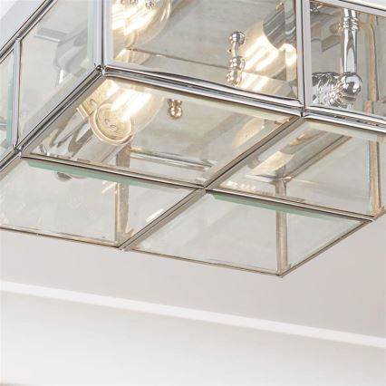 Searchlight - Плафон FLUSH 2xE14/40W/230V лъскав хром