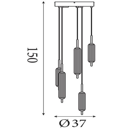 Searchlight - димируем LED полилей на кабел CATTAIL LED/24W/230V