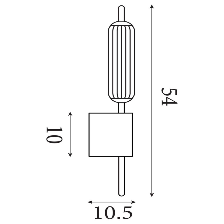 Searchlight - Димируемо LED стенно осветително тяло CATTAIL LED/6W/230V