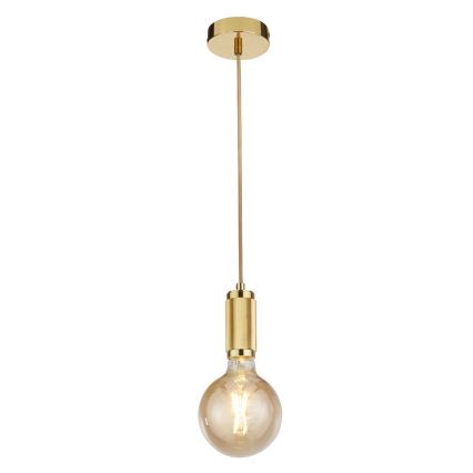Searchlight - Златна люстра на кабел SUSPENSION 1xE27/60W/230V
