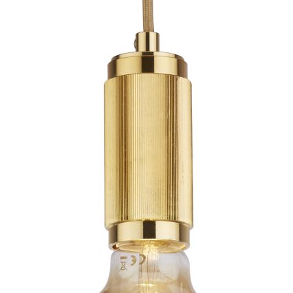 Searchlight - Златна люстра на кабел SUSPENSION 1xE27/60W/230V