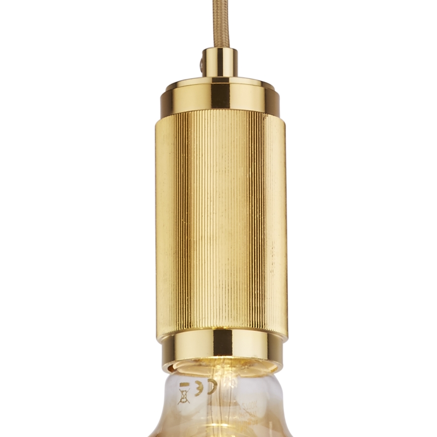 Searchlight - Златна люстра на кабел SUSPENSION 1xE27/60W/230V