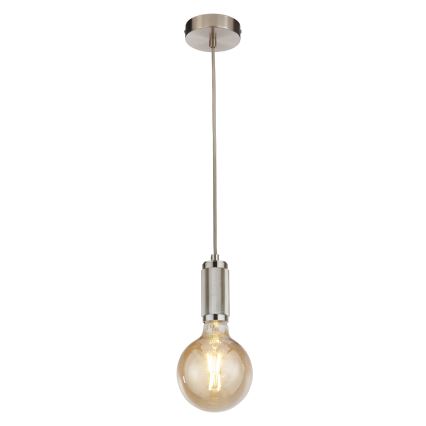 Searchlight - Пендел на кабел SUSPENSION 1xE27/60W/230V сребрист