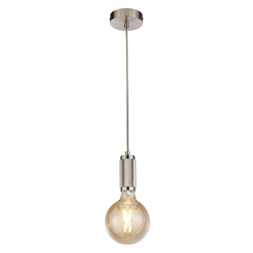 Searchlight - Пендел на кабел SUSPENSION 1xE27/60W/230V сребрист