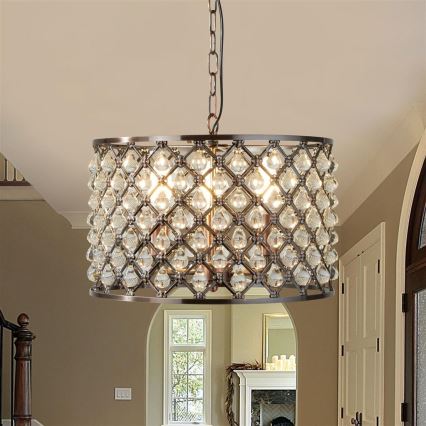 Searchlight - Кристален висящ полилей MARQUISE 3xE14/40W/230V