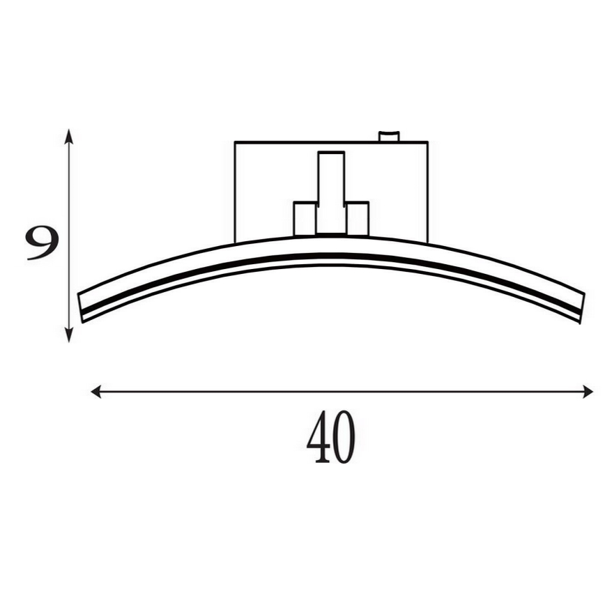 Searchlight - LED осветително тяло за картини SANTORINI LED/8,2W/230V сребристо