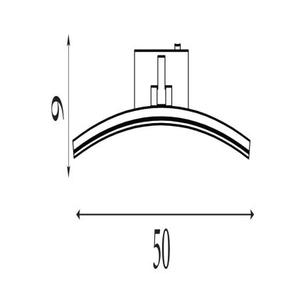 Searchlight - LED осветително тяло за картини SANTORINI LED/10,88W/230V сребристо