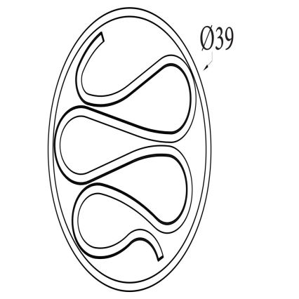 Searchlight - Димируемо LED таванно осветително тяло ZENDISC LED/20W/230V 3000K Ø 39 см