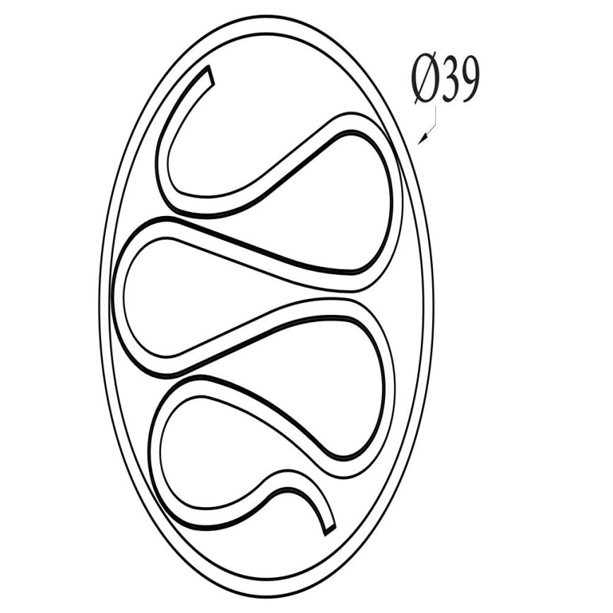 Searchlight - Димируемо LED таванно осветително тяло ZENDISC LED/20W/230V 3000K Ø 39 см