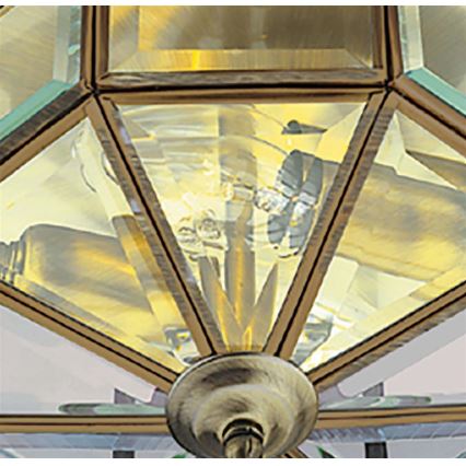 Searchlight - Плафон FLUSH 2xE14/60W/230V месинг