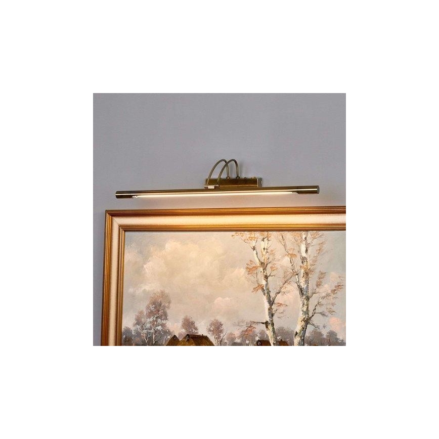 Searchlight - LED Лампа за картина LED/14W/230V месинг