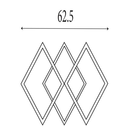 Searchlight - Димируемо LED таванно осветително тяло FENCE LED/25W/230V