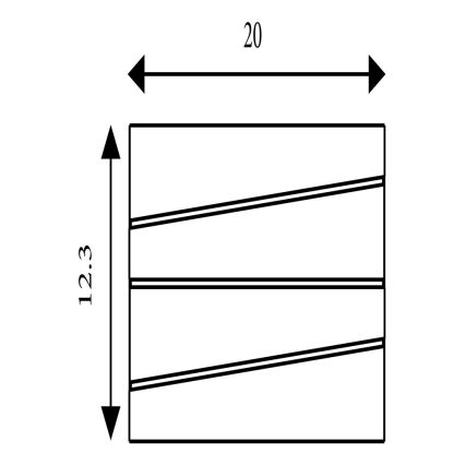 Searchlight - LED стенен аплик SECTION LED/18W/230V златен