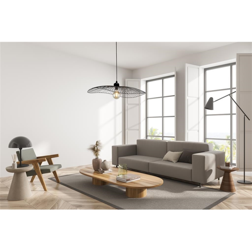 Searchlight - Пендел WAVE 1xE27/60W/230V черен