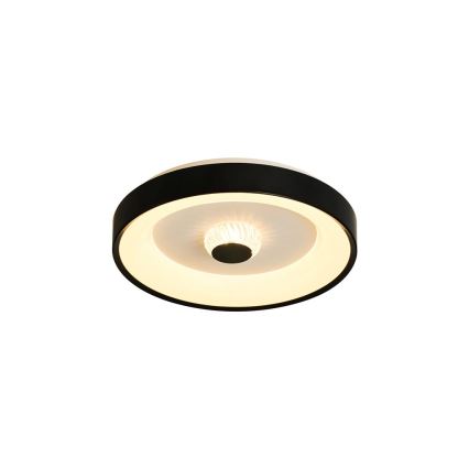 Searchlight - димируемо таванно LED осветително тяло POLKA LED/24W/230V + LED/6W, Ø 38,5 см, черно
