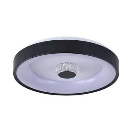 Searchlight - димируемо таванно LED осветително тяло POLKA LED/24W/230V + LED/6W, Ø 38,5 см, черно