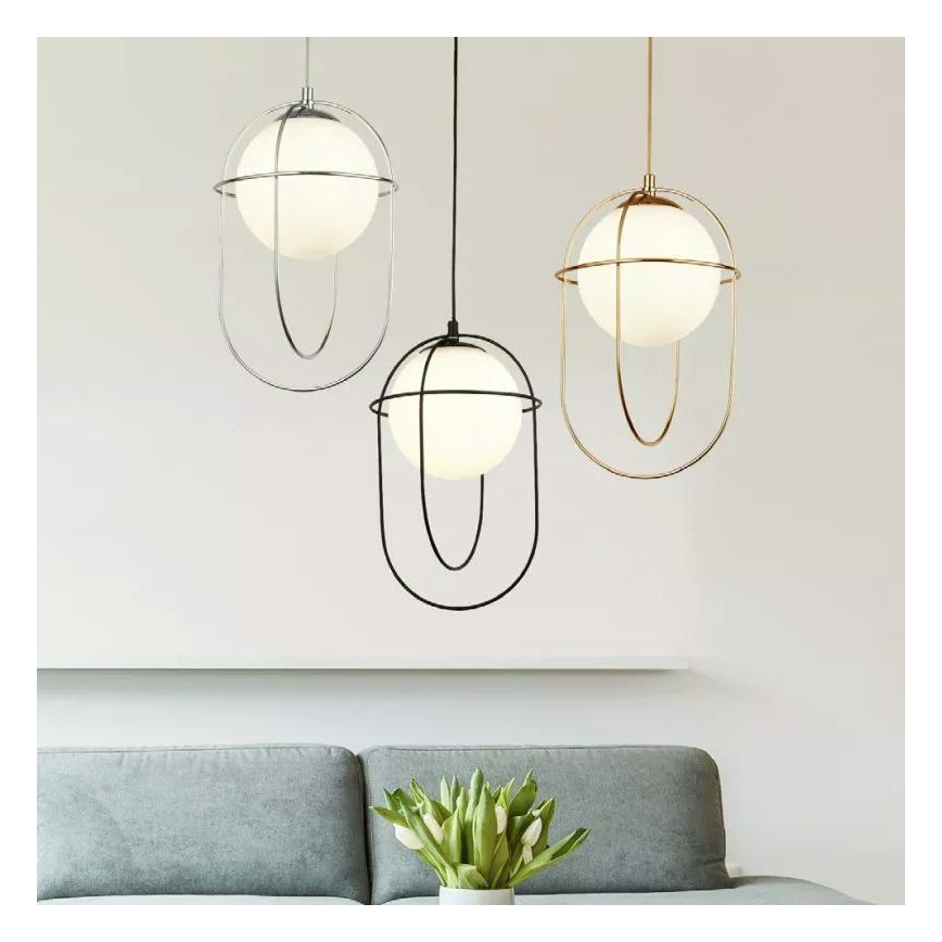 Searchlight - Висящ полилей AXIS 1xE27/60W/230V черен