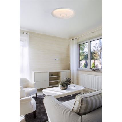 Searchlight - LED плафон AURA LED/24W/230V диаметър 38,5 cm бял