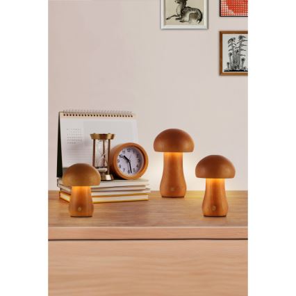 Searchlight - Комплект 3x LED настолни лампи MUSHROOM LED/1,1W/5V 800 mAh