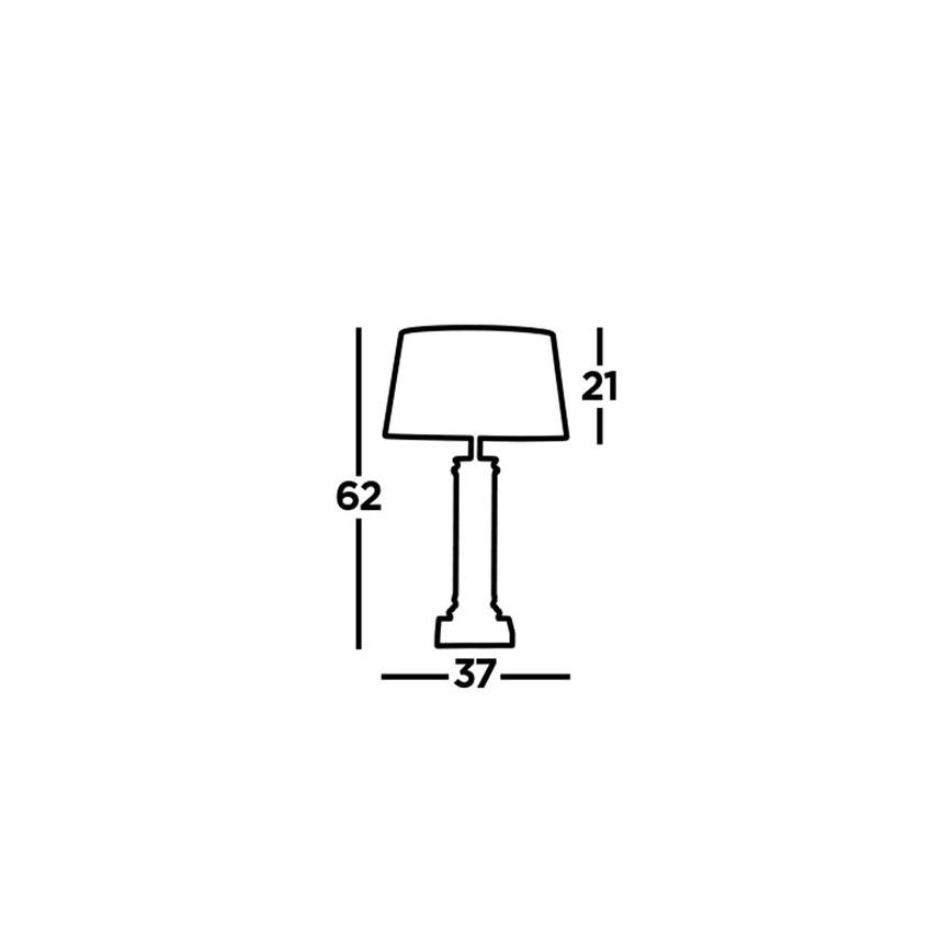 Searchlight - Настолна лампа PEDESTAL 1xE27/60W/230V черна