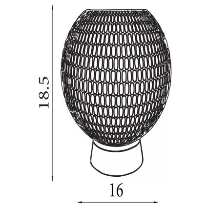 Searchlight - LED настолна лампа MILA LED/0,6W/3xAAA кафява