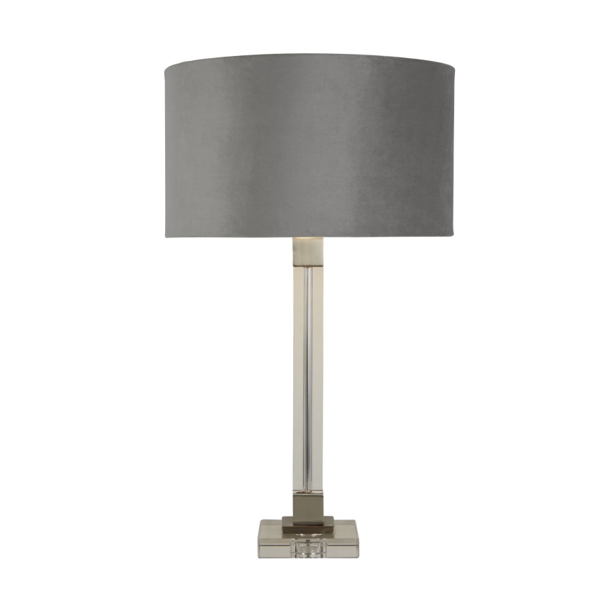 Searchlight - Настолна лампа SCARBOROUGH 1xE27/60W/230V сив