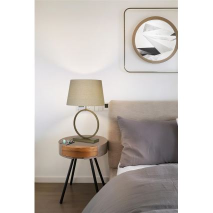 Searchlight - Настолна лампа ELEGANT 1xE27/60W/230V кремава