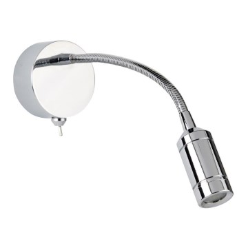 Searchlight - LED Гъвкав малка лампа ADJU LED/1W/230V лъскав хром