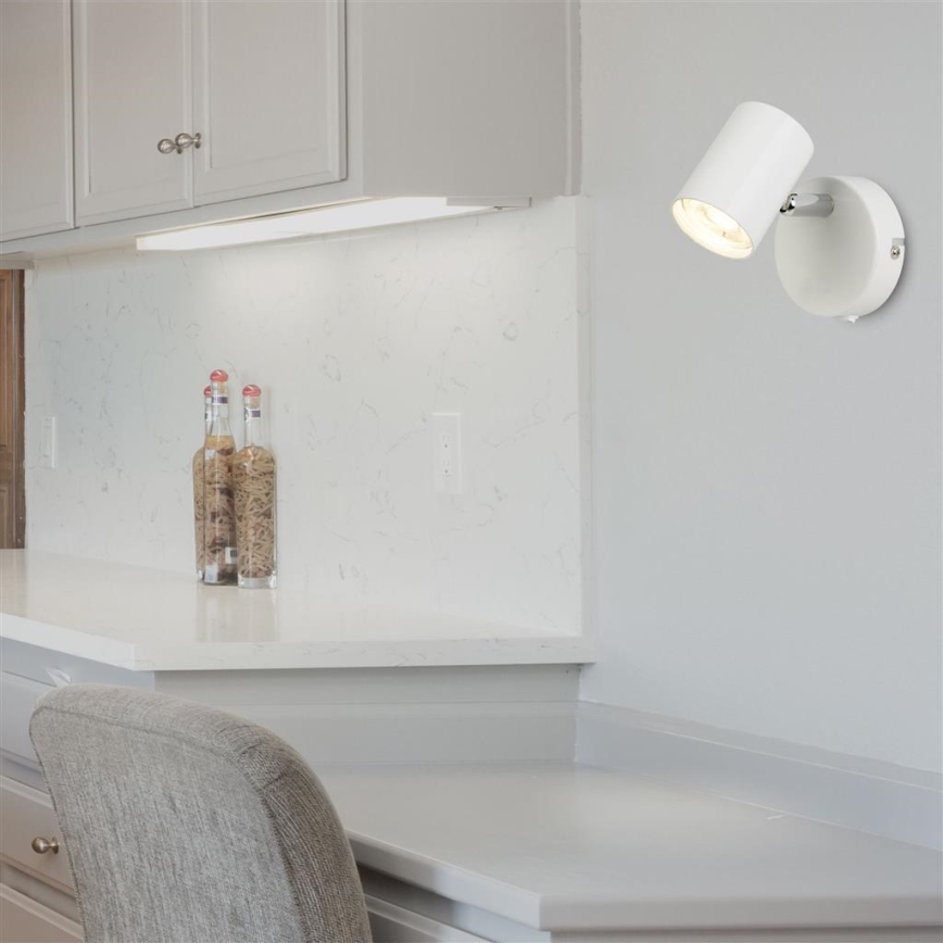 Searchlight - LED Стенен прожектор ROLLO 1xLED/4W/230V бяла