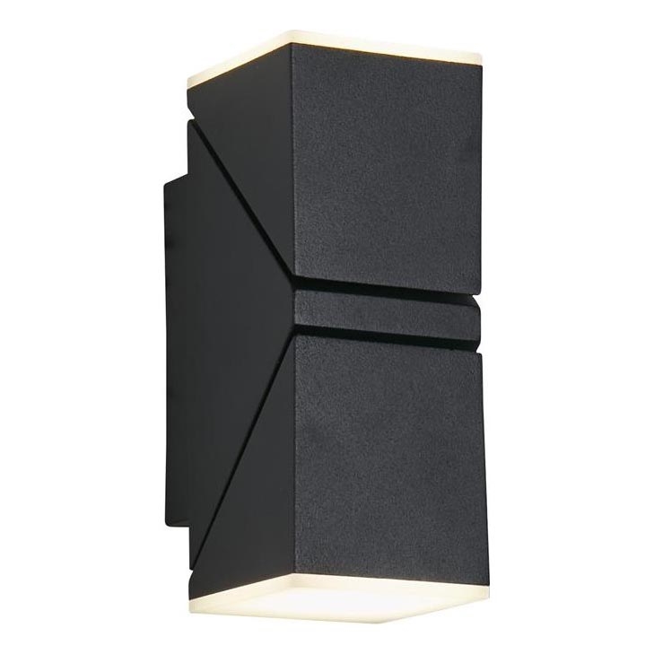 Searchlight - LED външно стенено осветително тяло MONTANA 2xLED/6W/230V IP44