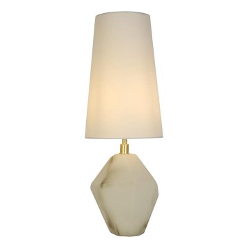 Searchlight - Настолна лампа APEX 1xE27/60W/230V бяла/сива