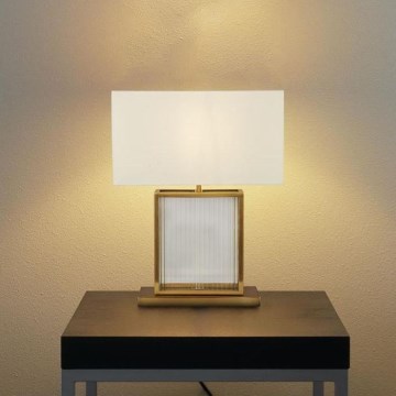 Searchlight - Настолна лампа CLARENDON 1xE27/60W/230V месинг