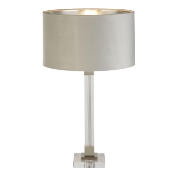 Searchlight - Настолна лампа SCARBOROUGH 1xE27/60W/230V сив