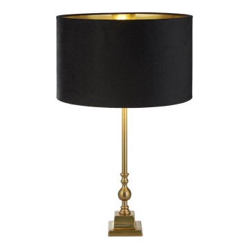 Searchlight - Настолна лампа WHITBY 1xE27/10W/230V черен/златист