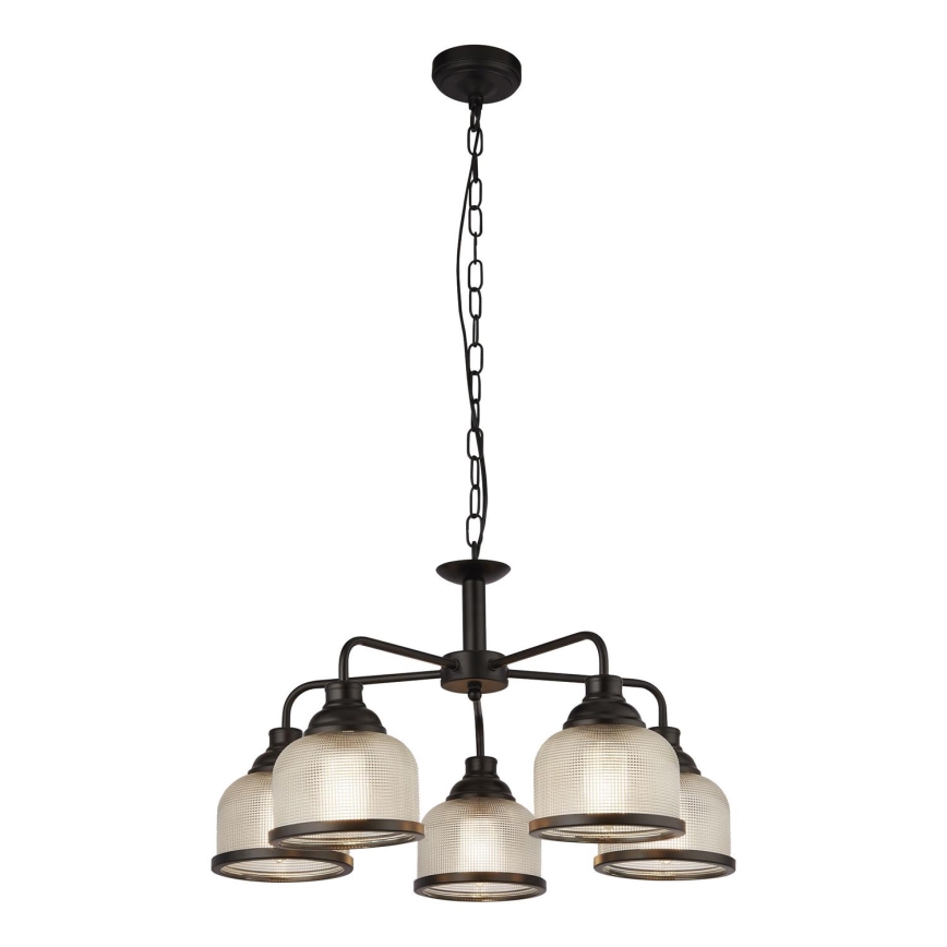 Searchlight - Пендел BISTRO 5xE27/60W/230V черен