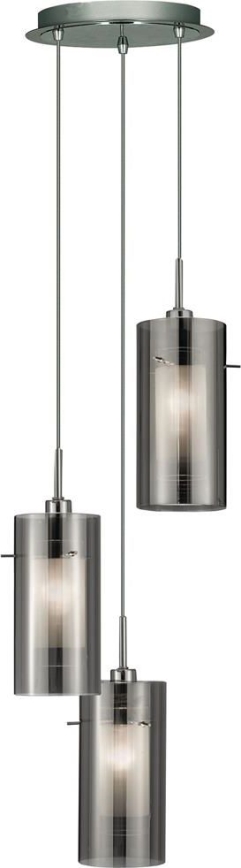 Searchlight - Пендел DUO 3xE14/60W/230V антрацит