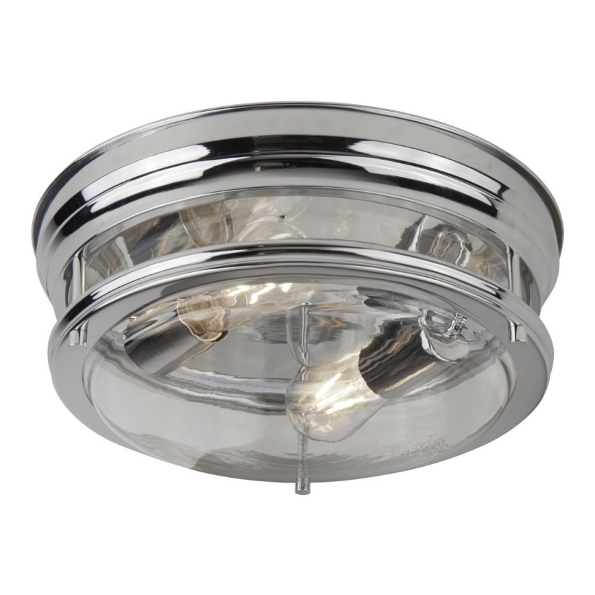 Searchlight - Плафон EDINBURGH I 2xE27/40W/230V лъскав хром