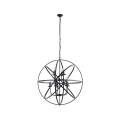 Searchlight - Полилей на верига ORBIT 8xE14/60W/230V черен